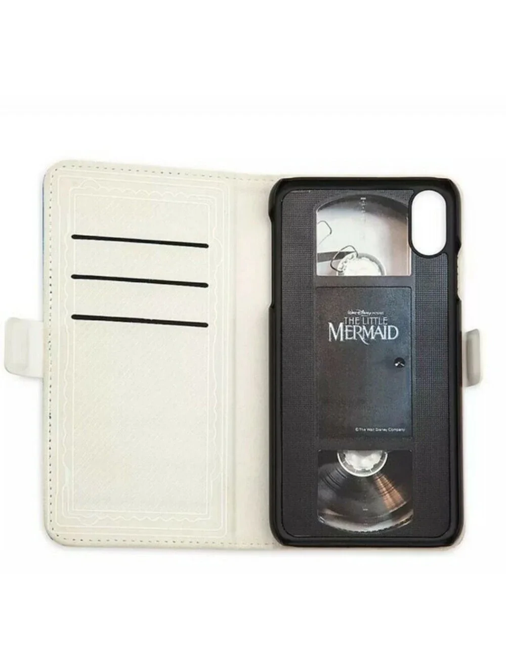 DISNEY THE LITTLE MERMAID VHS FOLIO APPLE IPHONE XS MAX CELLPHONE WALLET CASE